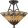 ELSTEAD-QZ-ALCOTT-SF Többszínű Színű Tiffany Mennyezeti Lámpa 2XE27 60W IP20