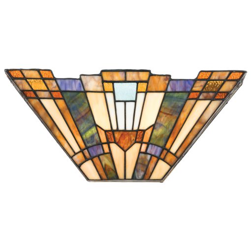 ELSTEAD-QZ-INGLENOOK-WU Többszínű Színű Tiffany Fali Lámpa 2XE14 60W IP20