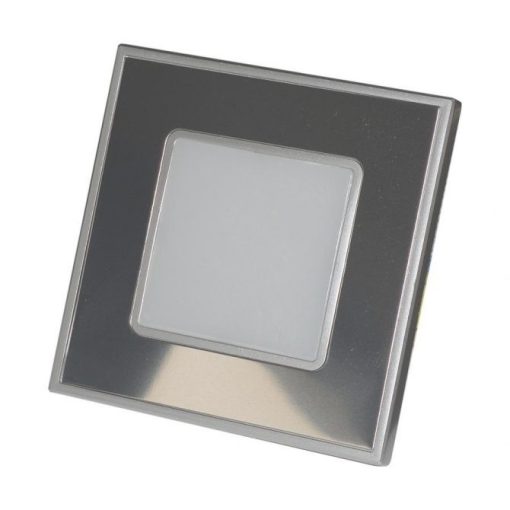 Emithor-48304 STEP LIGHT LED króm színű beltéri falba építhető lámpa 1W 60lm 4000K 86X86mm