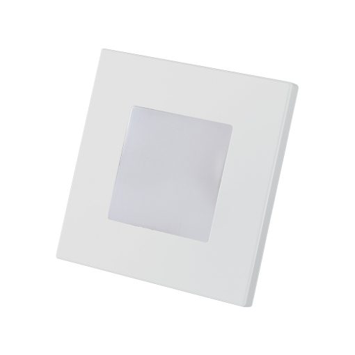 Emithor-48320 STEP LIGHT LED fehér beltéri falba építhető lámpa 1W 60lm 4000K 86X86