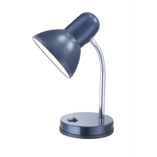 GLOBO-2486 BASIC kék-króm színű asztali lámpa 1XE27 40W ↕ 330mm ↔145x130mm