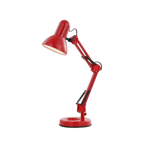 GLOBO-24882 FAMOUS piros színű íróasztali lámpa 1xE27 40W ↔400mm ↕590mm