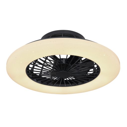 GLOBO 3628B TRAVO Fekete Színű Ventilátoros Lámpa LED 18W IP20