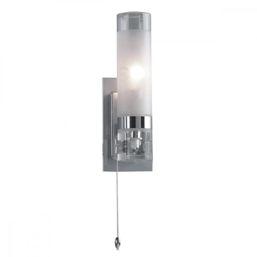ITALUX-MB030101-1C HOOK króm fürdőszoba fali lámpa 1XE14 40W ↕120mm ↔70X240mm IP44