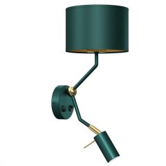   MILAGRO-MLP7873 VERDE Zöld Színű  Fali Lámpa 1XE27+GU10 60W IP20