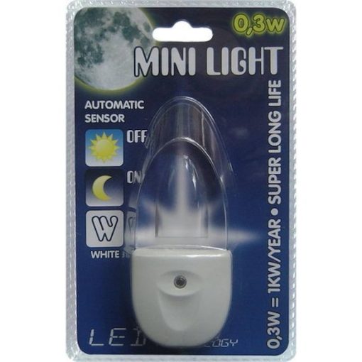 PREZENT-1610 MINI LIGHT éjszakai fény fehér színű fénnyel 03W/LED