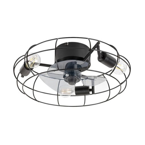 Ventilátoros Lámpa Fekete CADMUS RÁBALUX 71043