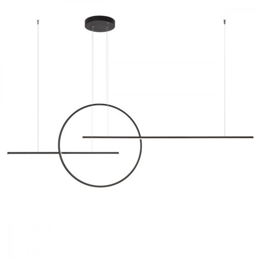 REDO 01-1737 GIOTTO Fekete Színű Függeszték LED 66W IP20